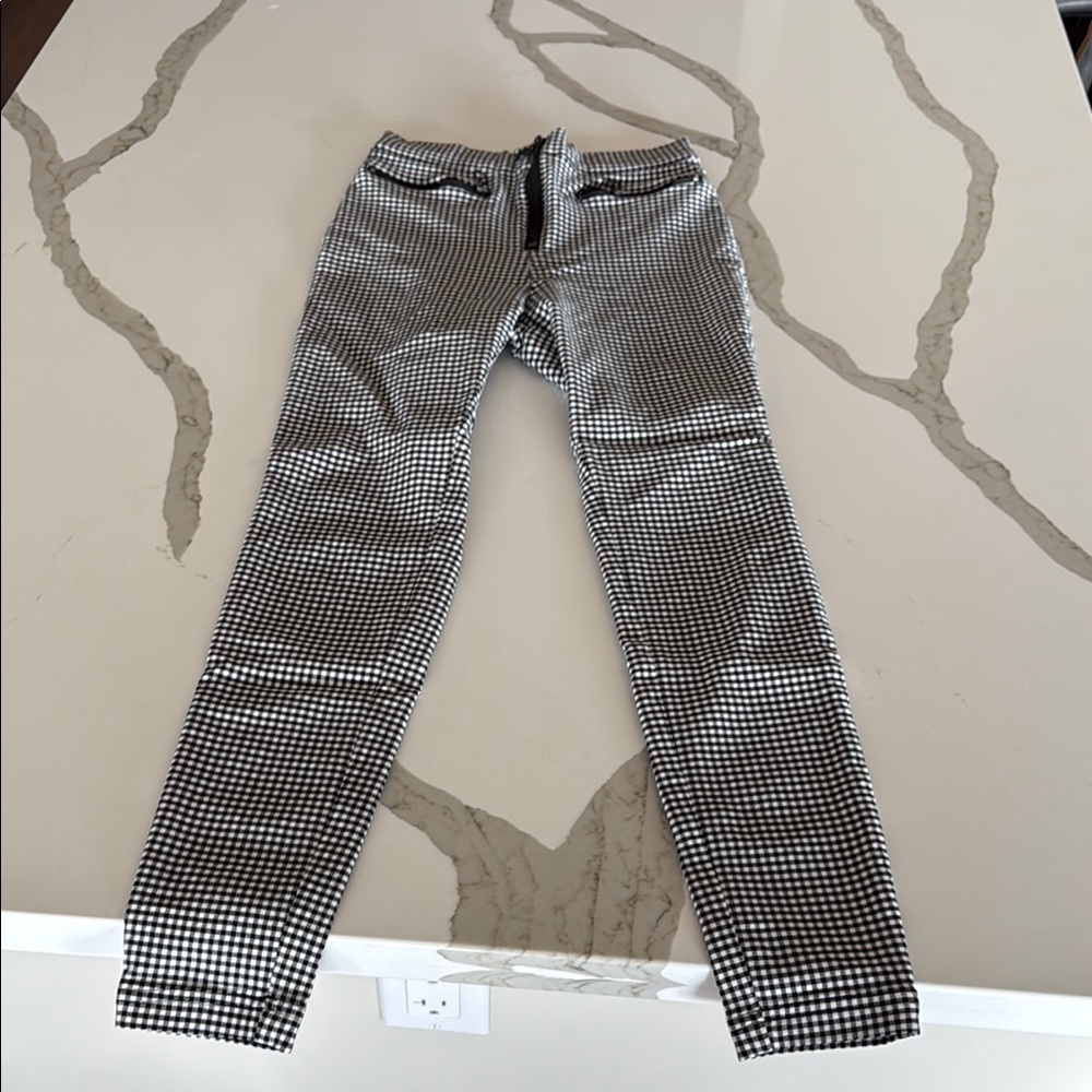 Black and White Checkered Pants